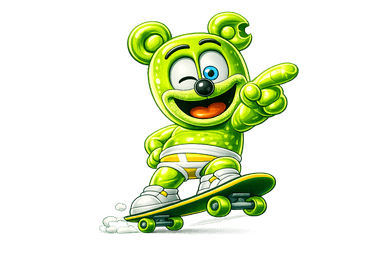 Skateboard Gummibär